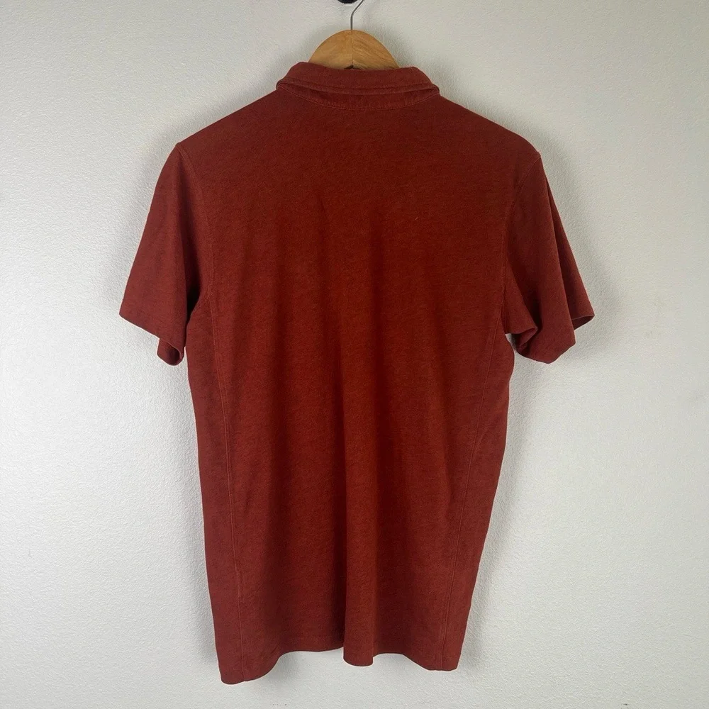 The North Face Shirt Mens Size Small‎ Rust Polo Short Sleeve Outdoors Hiking